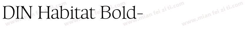 DIN Habitat Bold字体转换